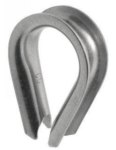 Cosse coeur inox 316 diametre 5mm