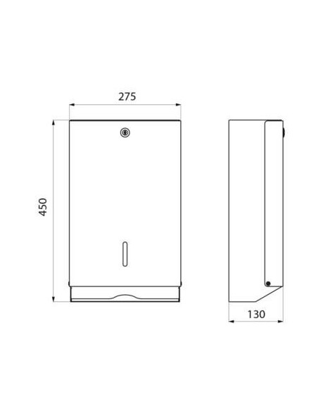 Delabie distri essuie-mains inox