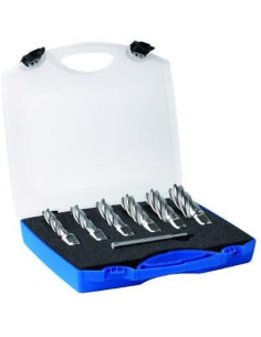 COFFRET FRAISE A CAROTTER 7PCS HSS P30MM