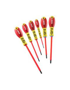 Expert jeu 6 tournevis isole fente/pozidriv