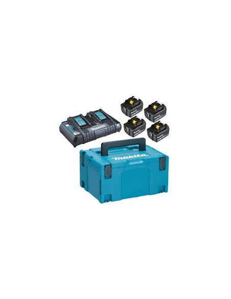 Makita pack 4 batterie+chargeur double