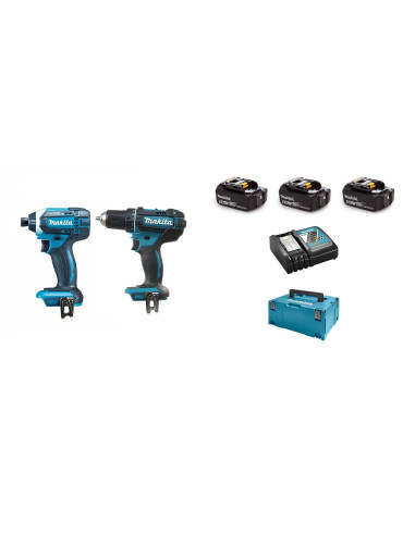 Ens Perceuse + Visseuse Makita + 3 Bat 5Ah