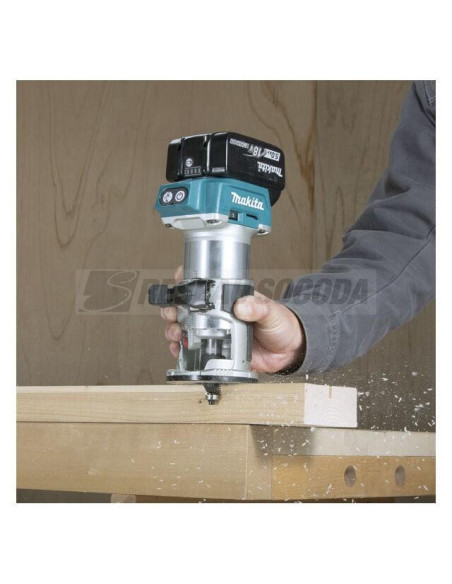 Makita affleureuse-defonceuse 2x18v 5,0ah