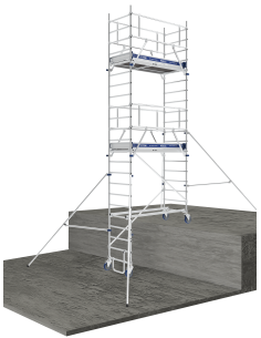 ECHAFAUDAGE ALU TUBESCA TOTEM50 HAUTEUR PLATEAU: 4.85M 2