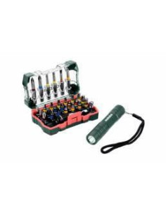 Metabo - Coffret d'embouts SP, 29 pièces + Mini Flash light (626721000)