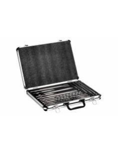 Metabo - Set de forets/burins SDS-plus SP, 17 pièces, dans un coffret en aluminium (628414000)