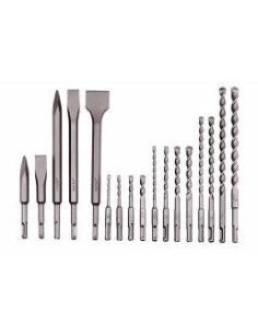 Metabo - Set de forets/burins SDS-plus SP, 17 pièces, dans un coffret en aluminium (628414000) 2