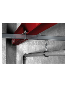 Griffe poutrelle rail supportage fischer tkr124 2