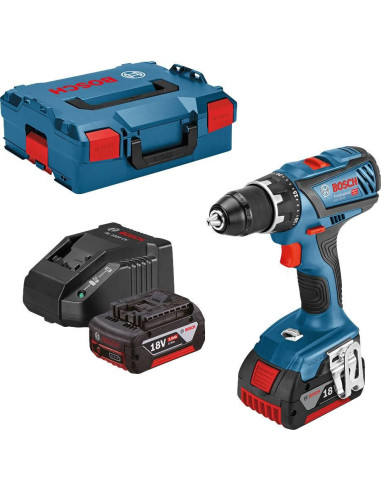 Bosch perc.visseuse 2bat 18v/3ah gsr18v-28 +embout