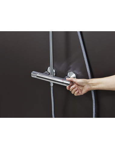 Hg colonne de douche vernis blend d200 chrome 9l