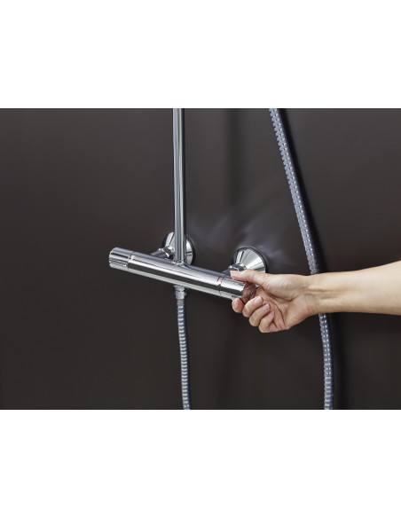 Hg colonne de douche vernis blend d200 chrome 9l