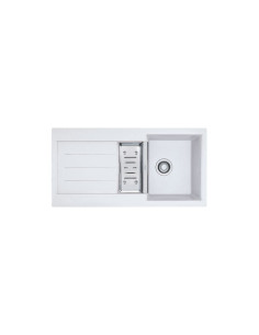 Evier Franke 1 1/2 bac java blanc artic 2