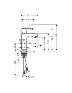 Hg metris 100 mitigeur lavabo 2