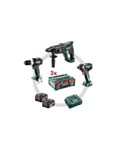 PACK 3 MACHINES METABO 3X18V 5,2AH+SAC