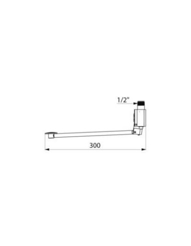 Delabie pedale simple au mur