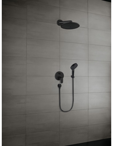 Pack douche encastrée Hansgrophe s240 mécanique noir mat