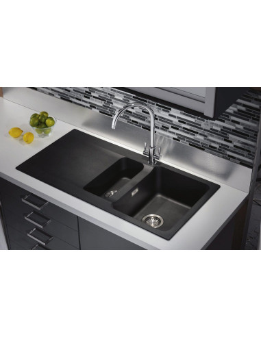 EVIER 1 1/2 BAC OPALE GRAPHITE 651 MAN