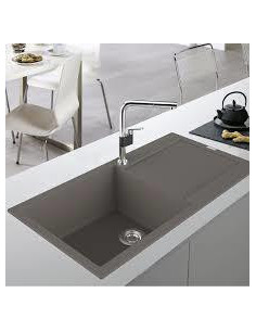 EVIER 1 BAC OPALE GRIS 611-97 MAN