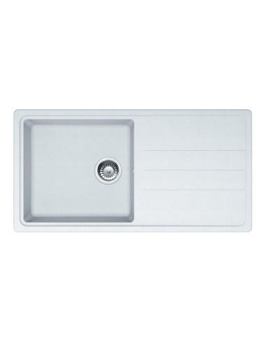 EVIER 1 BAC OPALE BLANC 611-97 MAN