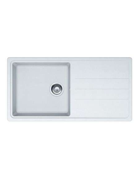 EVIER 1 BAC OPALE BLANC 611-97 MAN