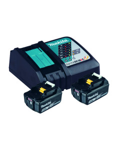 MAKITA PACK BATTERIE 18V 5AHX2 +CHARGEUR SIMPLE 2