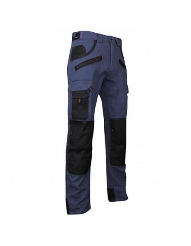 Pant bleu/noir c/p 300g renfort entrejambe 50