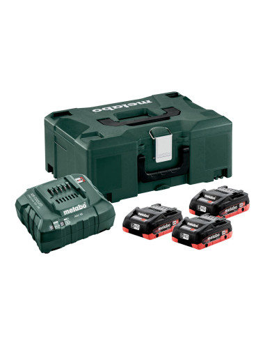 Metabo - Set de base 3 x LiHD 4,0 Ah + metaBOX 145 (685133000)