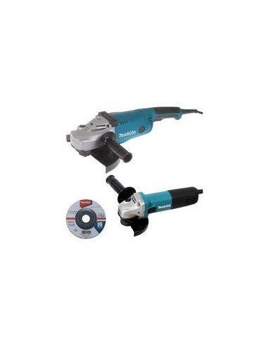 Lot meuleuses + coff makita 9558hnrg125+ga902023