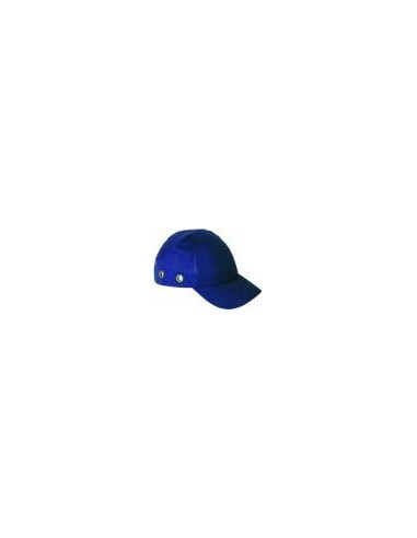 Casquette bleue coton anti-heurt