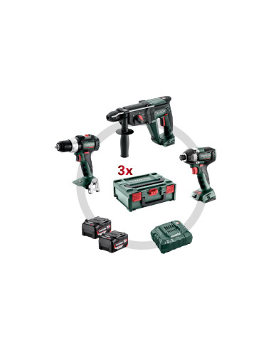 Metabo combo 3 machines 3x18v 5,2ah dans sac