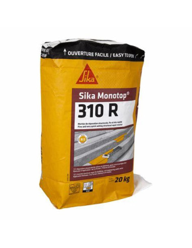 Mortier Sikamonotop 310R -Sac 20Kg- Sechage Rapide