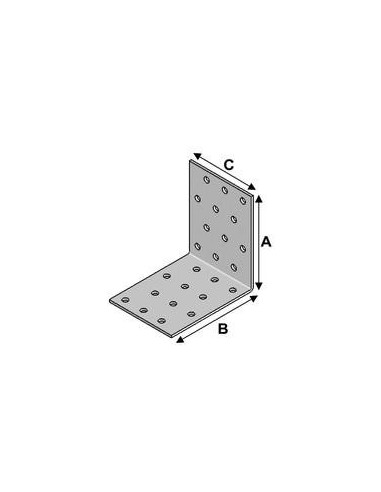 Equerre simple 60x60x80x2.5