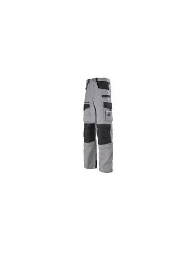 Pantalon coton/poly t:3 48/50 work attitude gris/n