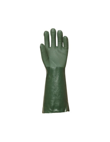 Gant pvc antiderap.40cm vert 4121 t10 en374jkl