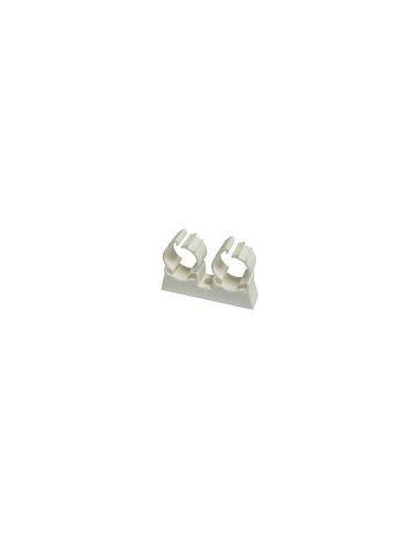 Collier tub-ring 16 double blanc