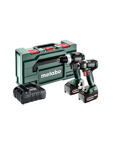 Metabo pack visseuse+vis choc 18v 5.2a