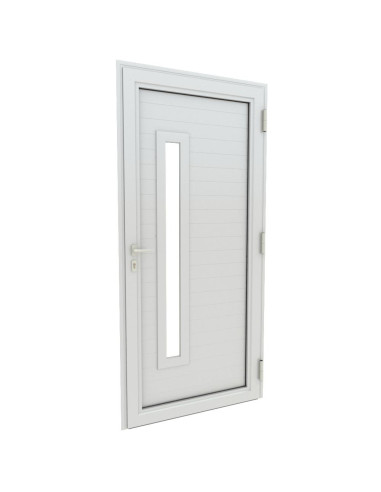 Porte entree blanc droit gaia 90x215