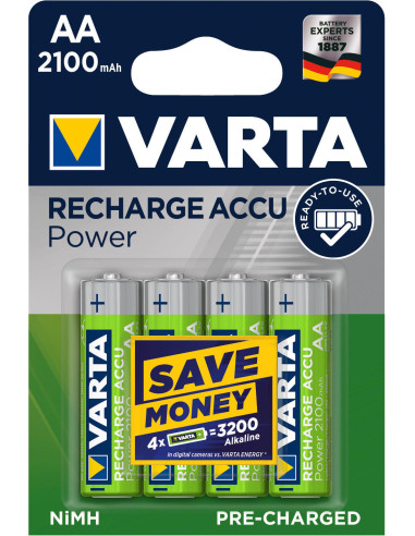 Pile rechargeable ronde varta hr6 blister 4