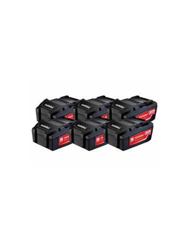 Metabo - Set de 6 x batteries Li-Power 18 V - 5.2 Ah (625152000)